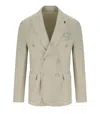 Bob Jamie Beige Double-breasted Jacket In Neutral