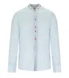 Bob Japan Light Blue Linen Shirt In Blue