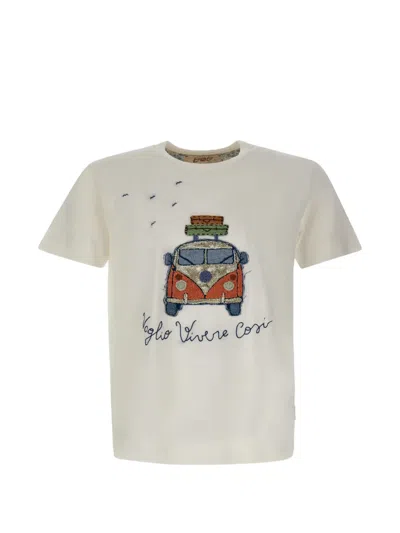 Bob Join Embroidered Appliqué T-shirt In Neutral