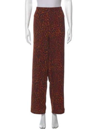 Pre-owned Bob Mackie Animal Print Wide Leg Pants W/ Tags In Multi