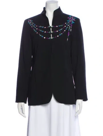 Pre-owned Bob Mackie Blazer In Black
