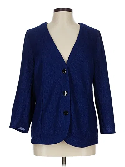 Pre-owned Bob Mackie Blazer Jacket In Blue