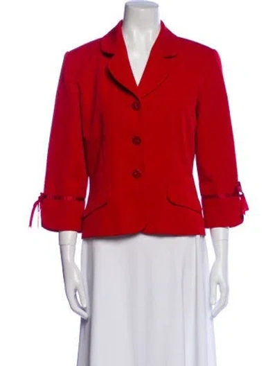 Pre-owned Bob Mackie Blazer In Red