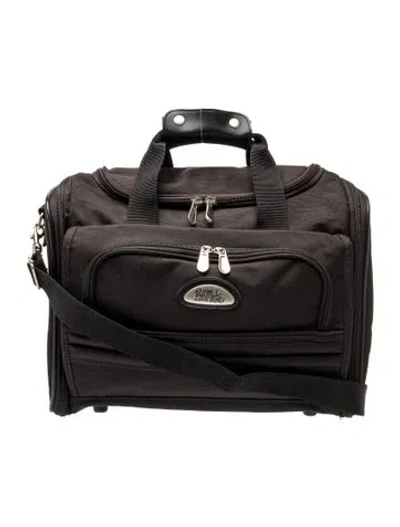 Pre-owned Bob Mackie Canvas Briefcase In Black