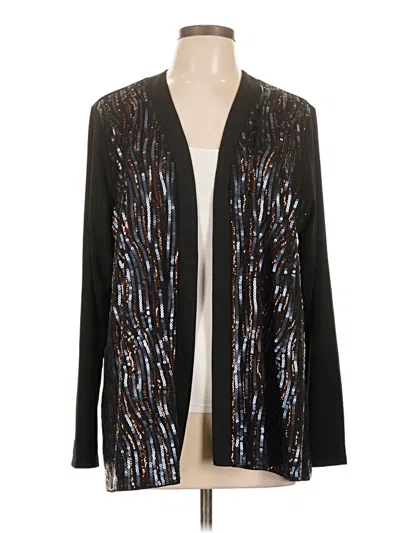 Pre-owned Bob Mackie Cardigan Sweater In Black