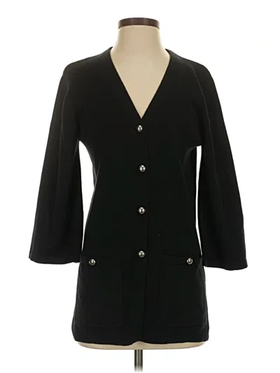 Pre-owned Bob Mackie Cardigan Sweater In Black