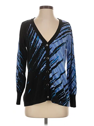 Pre-owned Bob Mackie Cardigan Sweater In Blue