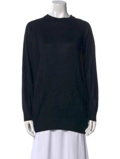 Pre-owned Bob Mackie Crew Neck Long Sleeve Sweatshirt In Black