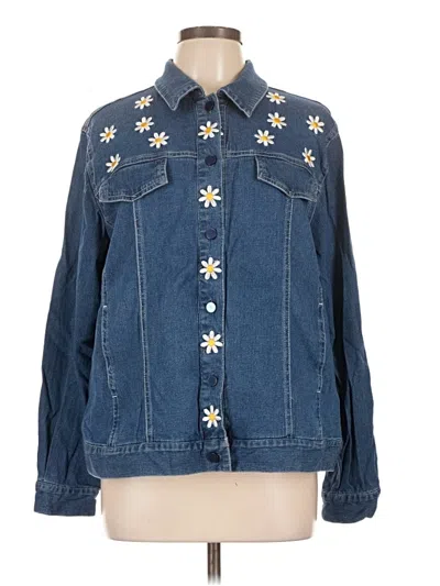 Pre-owned Bob Mackie Denim Jacket In Blue