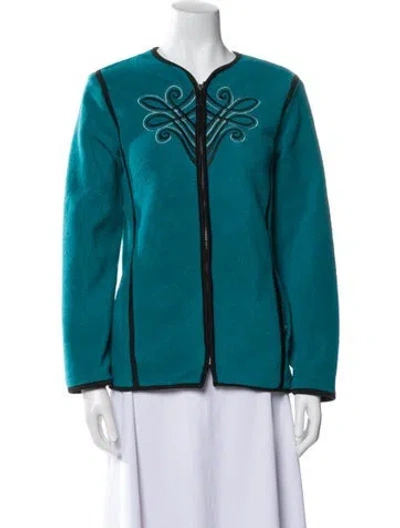 Pre-owned Bob Mackie Evening Jacket In Blue