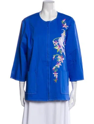 Pre-owned Bob Mackie Evening Jacket In Blue