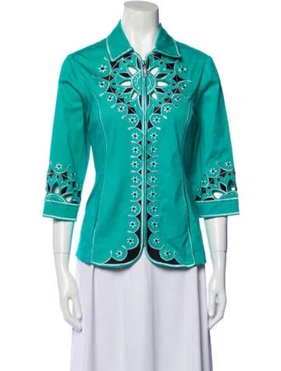 Pre-owned Bob Mackie Evening Jacket In Blue