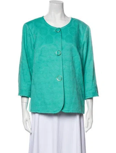 Pre-owned Bob Mackie Evening Jacket In Green