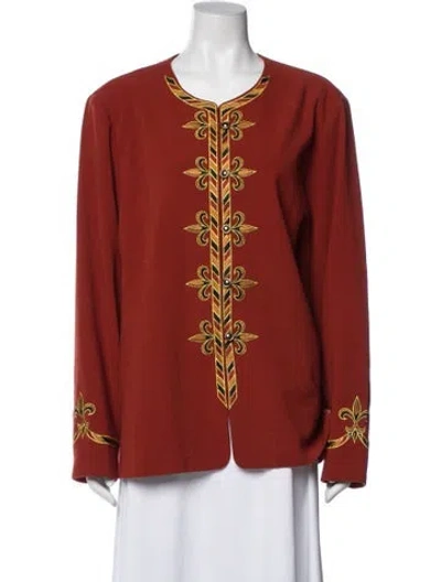 Pre-owned Bob Mackie Evening Jacket In Orange