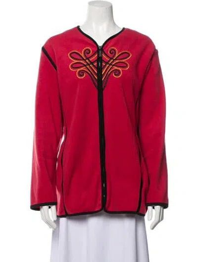 Pre-owned Bob Mackie Evening Jacket In Red