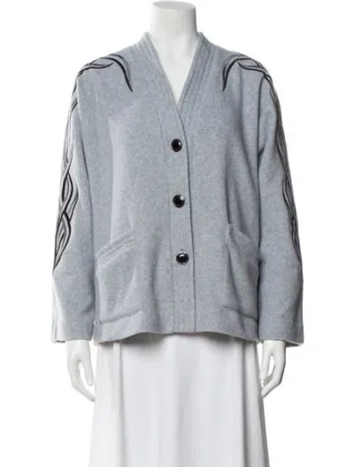 Pre-owned Bob Mackie Jacket In Blue