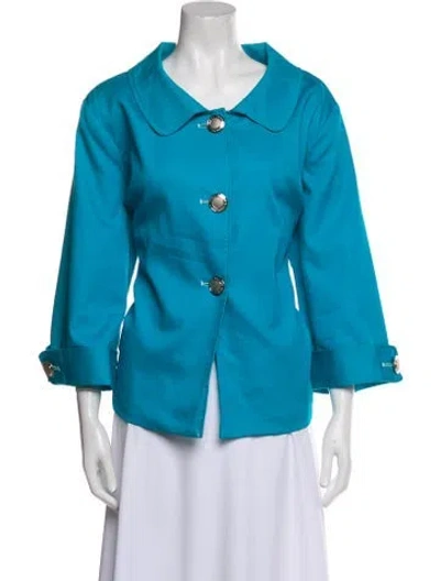 Pre-owned Bob Mackie Jacket In Blue