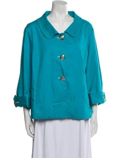 Pre-owned Bob Mackie Jacket In Blue