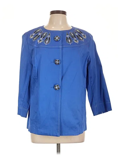 Pre-owned Bob Mackie Jacket In Blue