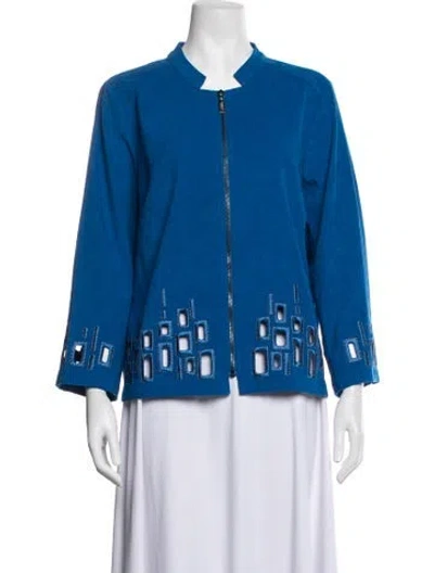 Pre-owned Bob Mackie Jacket In Blue