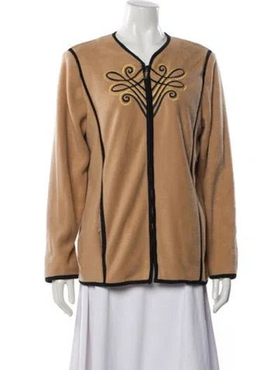 Pre-owned Bob Mackie Jacket In Brown