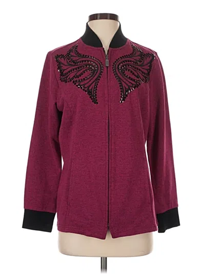Pre-owned Bob Mackie Jacket In Burgundy