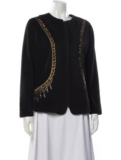 Pre-owned Bob Mackie Jacket In Gray