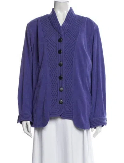 Pre-owned Bob Mackie Jacket In Purple