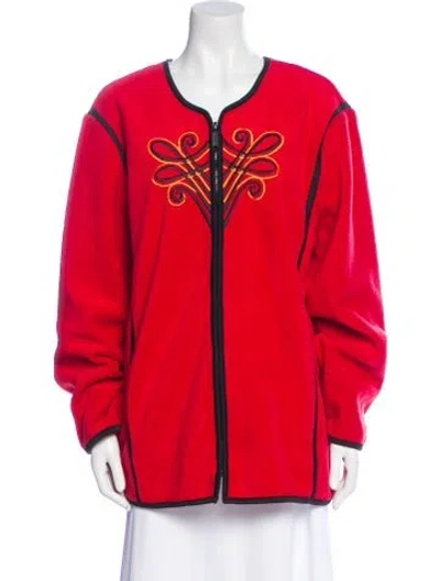 Pre-owned Bob Mackie Jacket In Red