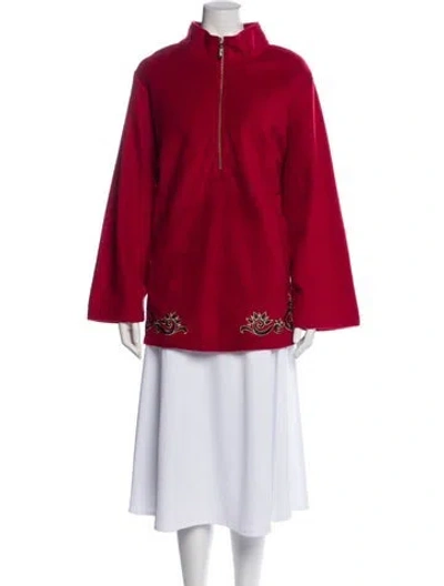 Pre-owned Bob Mackie Jacket In Red