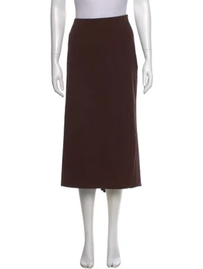 Pre-owned Bob Mackie Midi Length Skirt In Brown