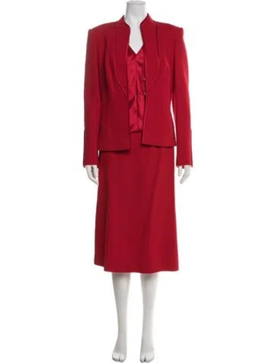 Pre-owned Bob Mackie Pantsuit In Red