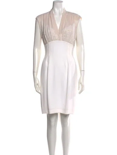 Pre-owned Bob Mackie Patterned Knee-length Dress In Neutrals