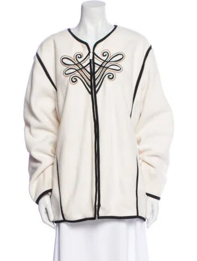 Pre-owned Bob Mackie Printed Jacket In Neutral