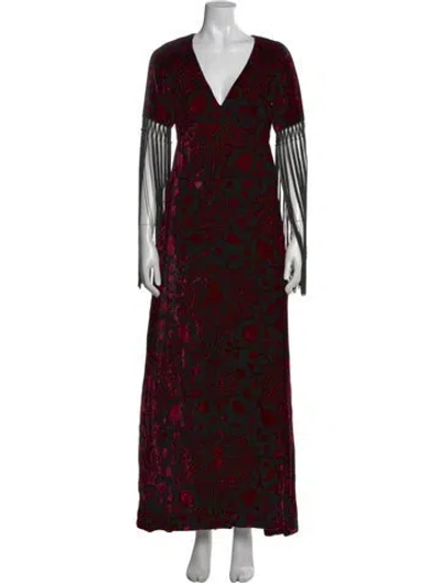 Pre-owned Bob Mackie Printed Long Dress In Multi