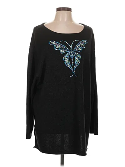 Pre-owned Bob Mackie Pullover Sweater In Black