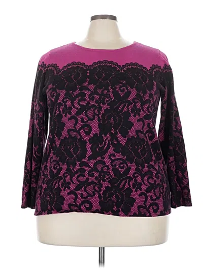 Pre-owned Bob Mackie Pullover Sweater In Purple