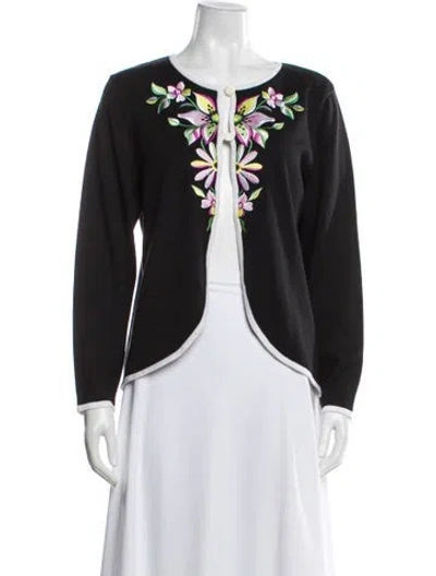 Pre-owned Bob Mackie Scoop Neck Sweater In Multi