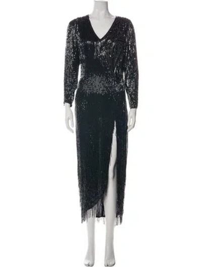 Pre-owned Bob Mackie Silk Long Dress In Multi