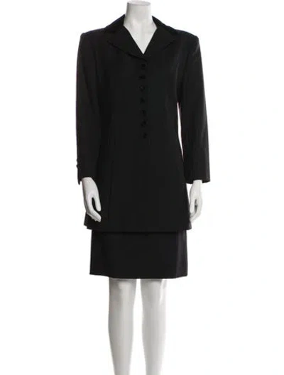Pre-owned Bob Mackie Skirt Suit In Black