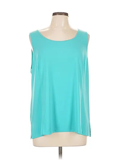 Pre-owned Bob Mackie Sleeveless T-shirt In Blue