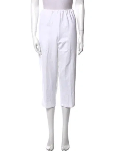 Pre-owned Bob Mackie Straight Leg Pants In White
