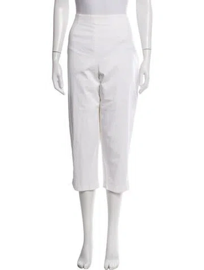Pre-owned Bob Mackie Straight Leg Pants In White