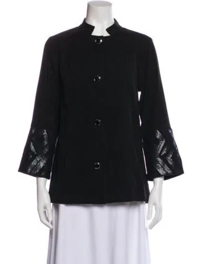 Pre-owned Bob Mackie Suede Jacket In Black