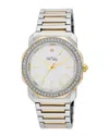 Bob Mackie Unisex Quartz Two-tone Alloy Watch 40mm