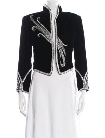 Pre-owned Bob Mackie Vintage 1989 Evening Jacket In Black