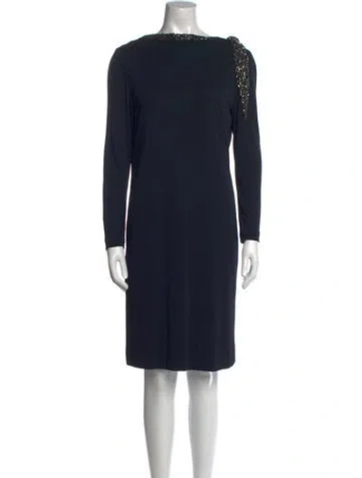 Pre-owned Bob Mackie Vintage Knee-length Dress In Black