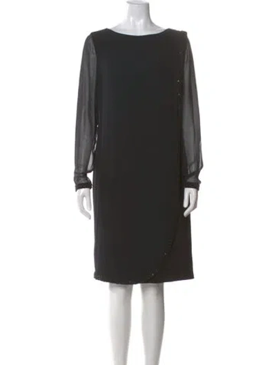 Pre-owned Bob Mackie Vintage Knee-length Dress In Black
