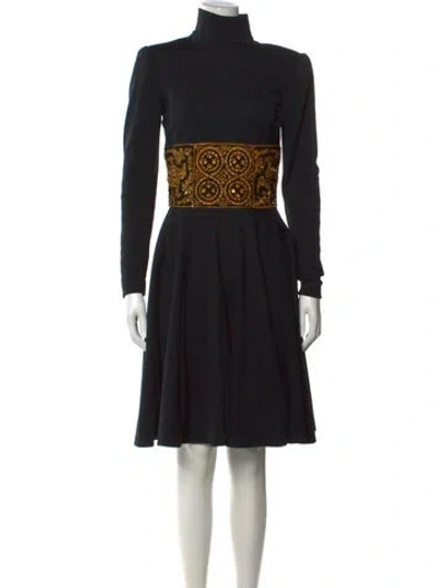 Pre-owned Bob Mackie Vintage Knee-length Dress In Black