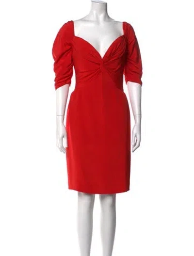 Pre-owned Bob Mackie Vintage Knee-length Dress In Red